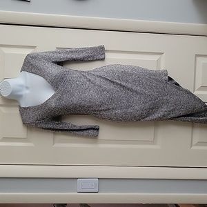 Stretchy ribbed sweater dress